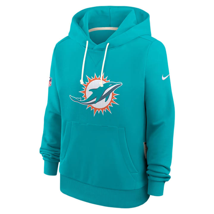 Nike Nike Sweatshirts Women's Aqua Blue Hooded Non Detachable Moderate