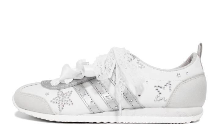 Adidas Adidas VS JOG 2.0 German Army Trainers Unisex Low Top Silver/White