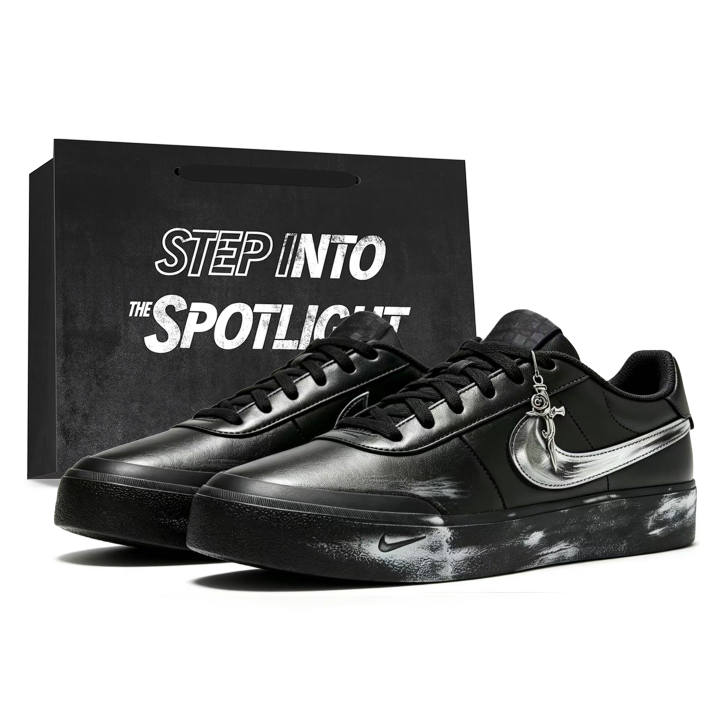 Nike Nike Court Shot Skateboard Shoes Unisex Low Top Black/White