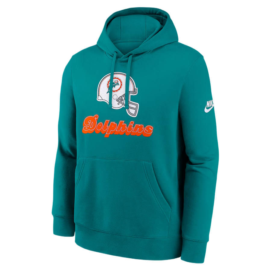 Nike Nike NFL Sweatshirts Men's Aqua Blue Hooded Non Detachable Moderate