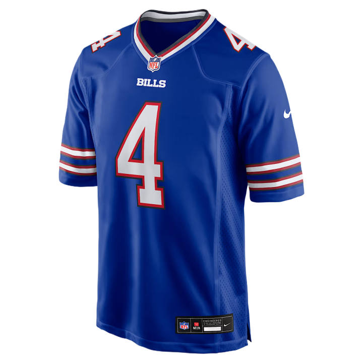 Nike Nike NFL Rugby Jerseys Men's Royal V Neck Moderate