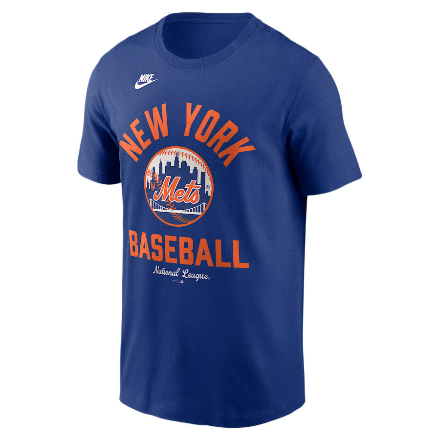 Nike Nike MLB New York Mets T Shirts Men's Royal Crew Neck