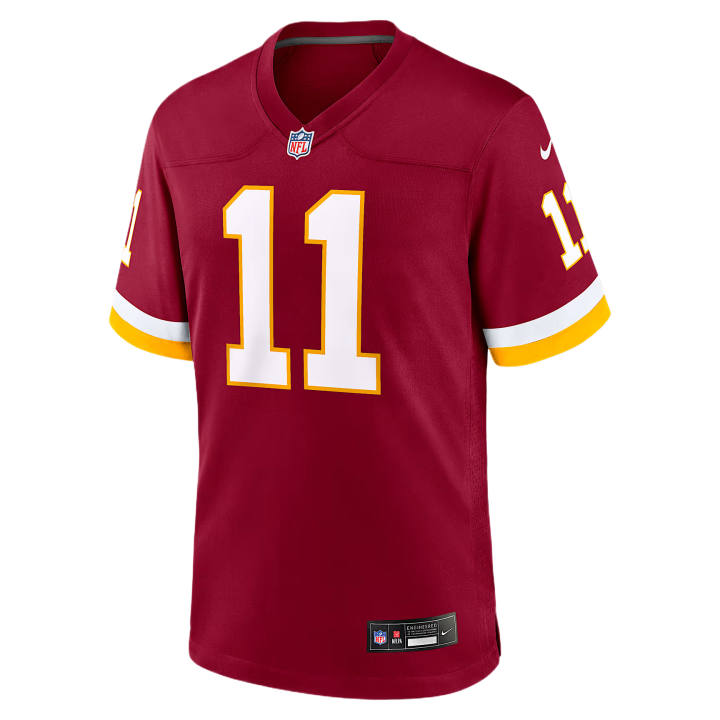 Nike Nike NFL Rugby Jerseys Men's Burgundy Red V Neck Moderate