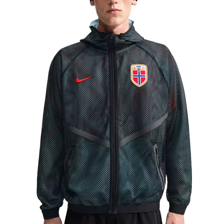 Nike Nike Jackets Men's Black/Copa/Chilean Red Hooded Non Detachable Moderate Other
