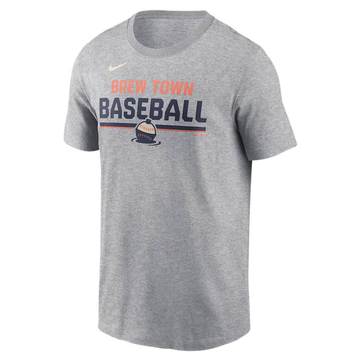 Nike Nike T Shirts Men's Charcoal Gray Heather Crew Neck Moderate