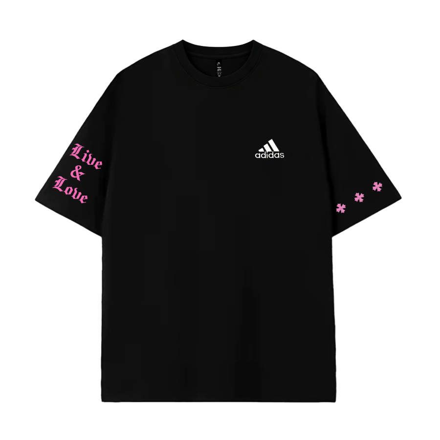Adidas Adidas MUST HAVES T Shirts Unisex Habitat Love Crew Neck Moderate Straight Fit