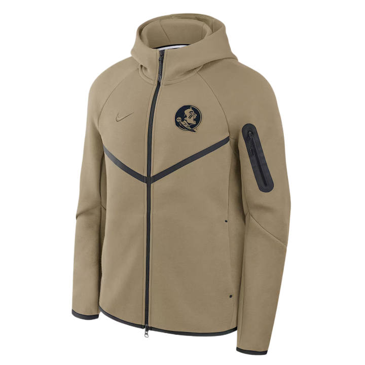 Nike Nike Jackets Men's Olive Hooded Non Detachable Moderate Straight Fit