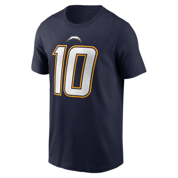 Nike Nike NFL T Shirts Men's Marine Blue Crew Neck Moderate
