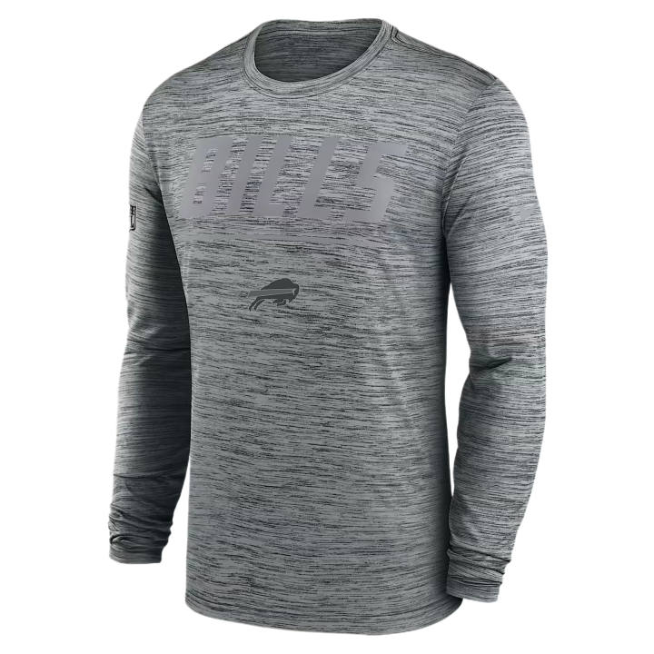 Nike Nike Buffalo Bills T Shirts Men's Dark Gray Heather Crew Neck Moderate