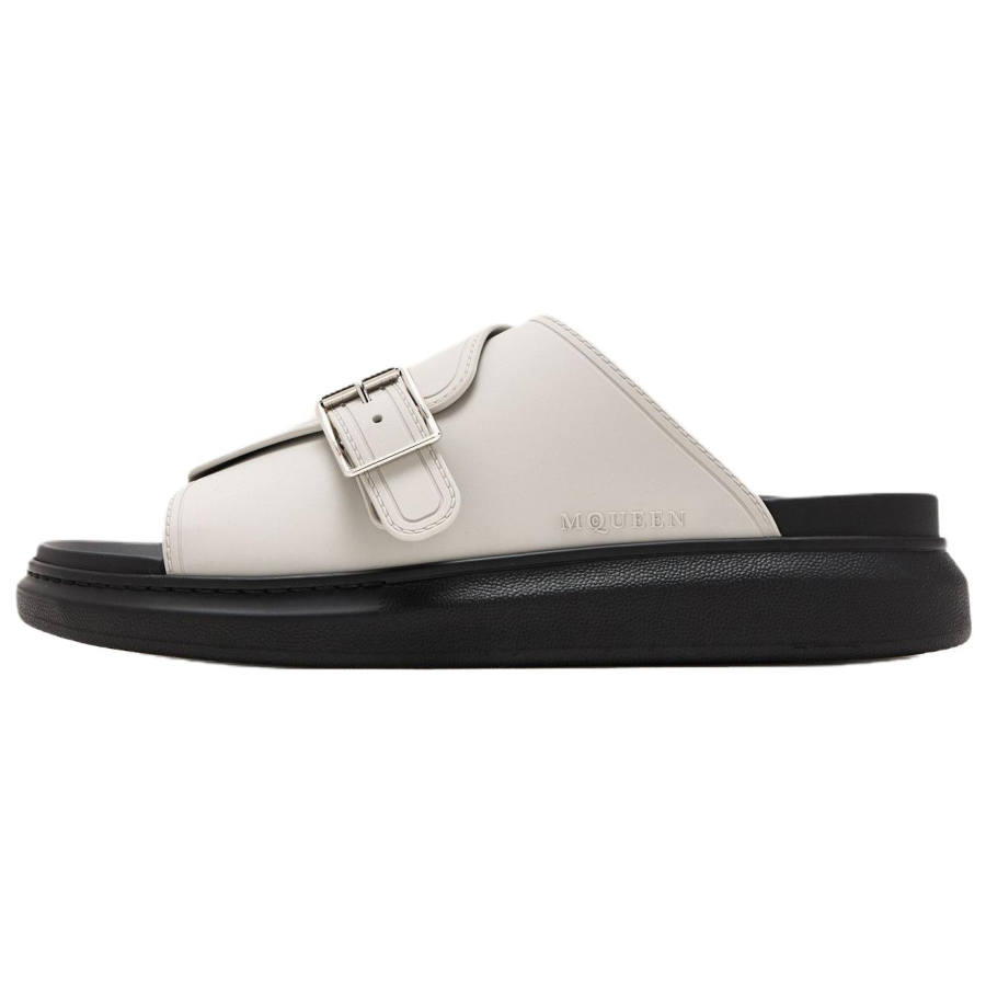 Alexander McQueen Alexander McQueen Slide Slippers Men's Light Gray