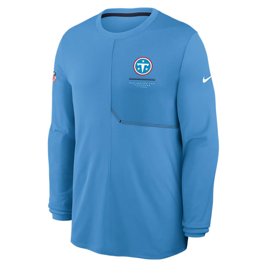 Nike Nike Dri Fit Sweatshirts Men's Coast/Collegiate Marine Blue Crew Neck Moderate