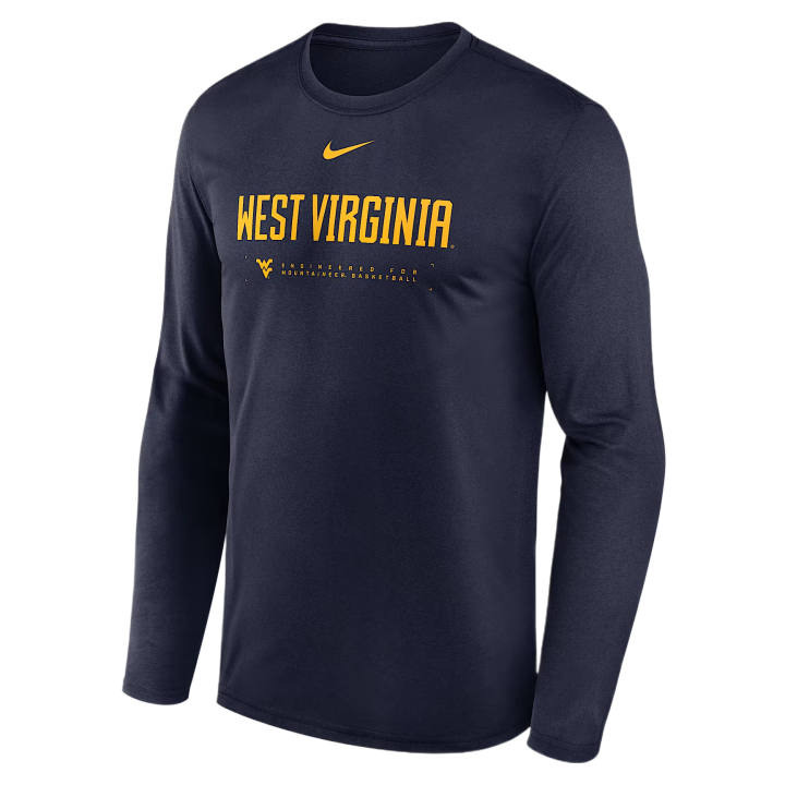 Nike Nike Dri Fit College T Shirts Men's Marine Crew Neck