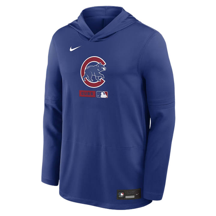 Nike Nike Sweatshirts Men's Iridescent Blue Hooded Non Detachable Moderate Straight Fit