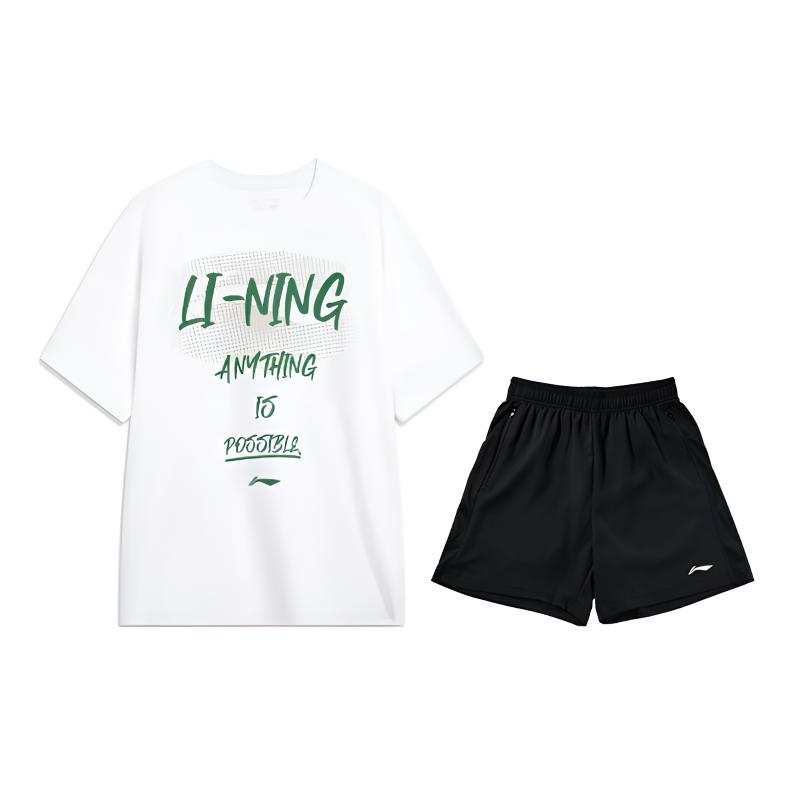 Li-Ning Li Ning Casual Sportswear Men's Crew Neck Moderate
