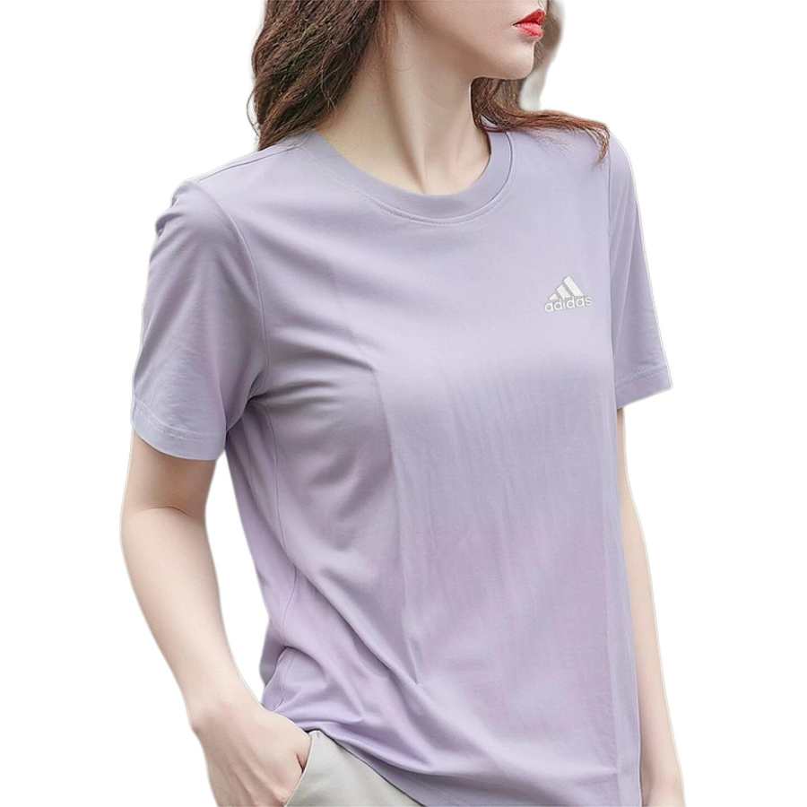 Adidas Adidas T Shirts Women's Crew Neck Moderate Straight Fit