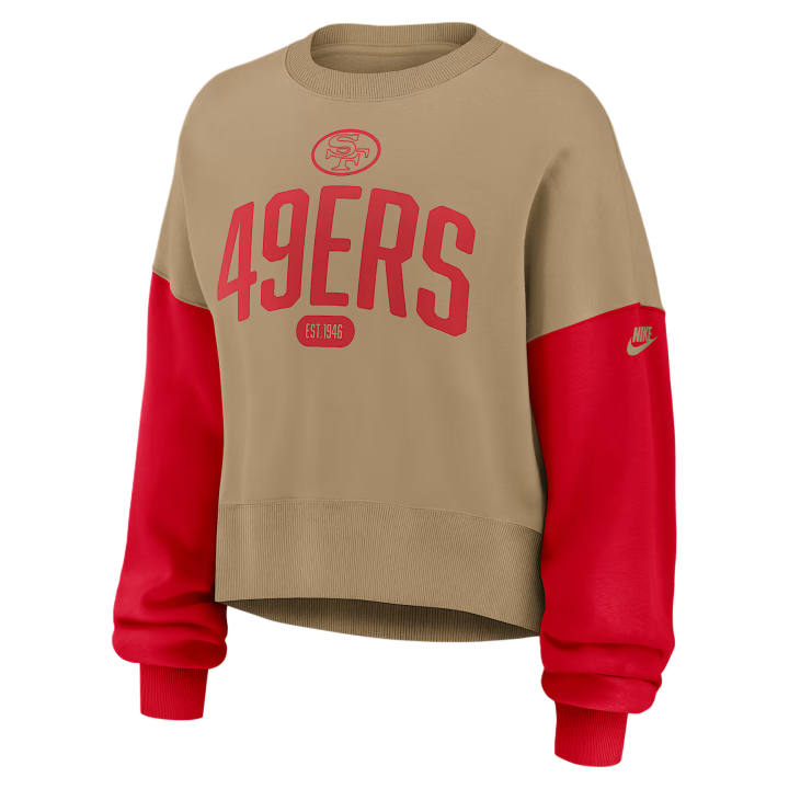 Nike Nike NFL Sweatshirts Women's Tan/Beige Crew Neck Moderate