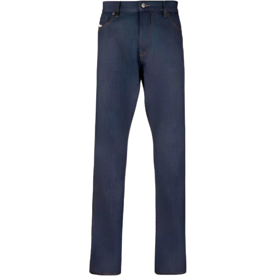 Diesel high-rise straight-leg jeans