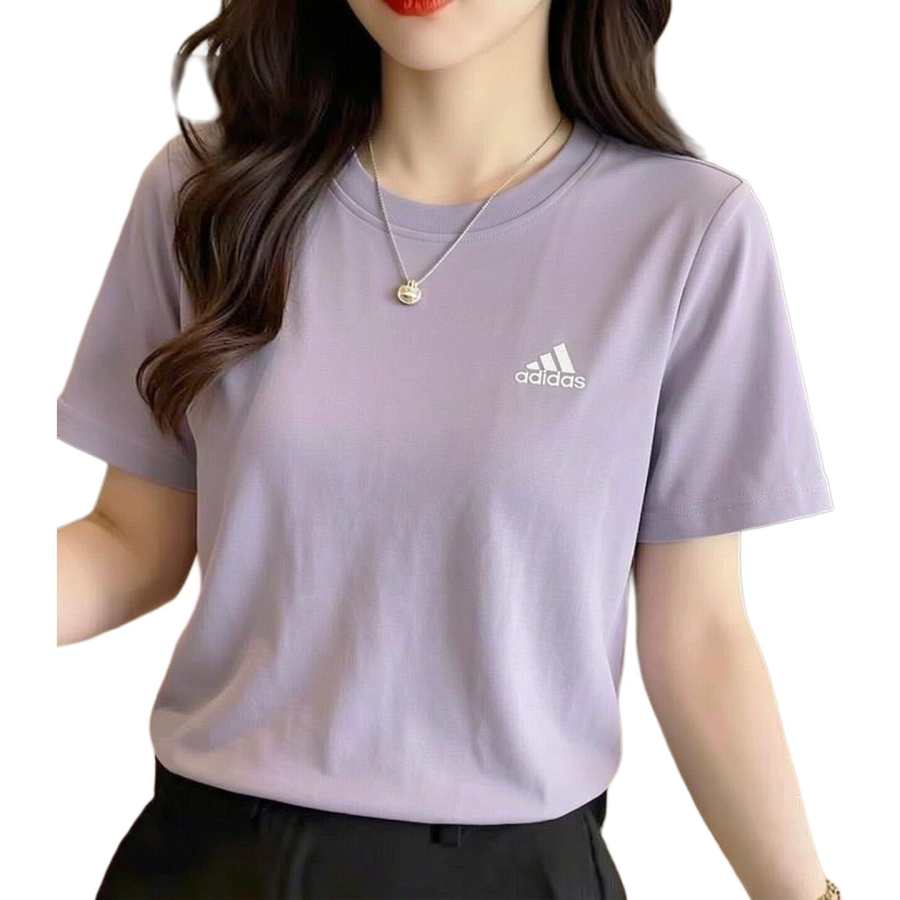 Adidas Adidas T Shirts Women's JI9067/Cotton Crew Neck Moderate Straight Fit