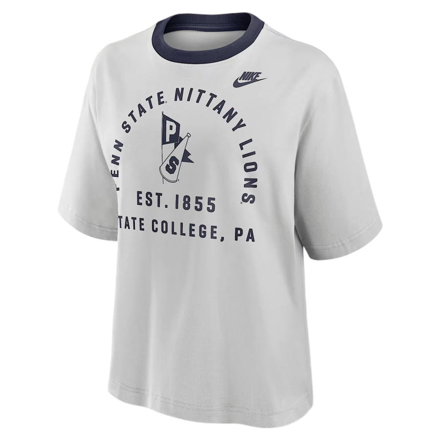 Nike Nike College T Shirts Women's Photon Dust Crew Neck Moderate