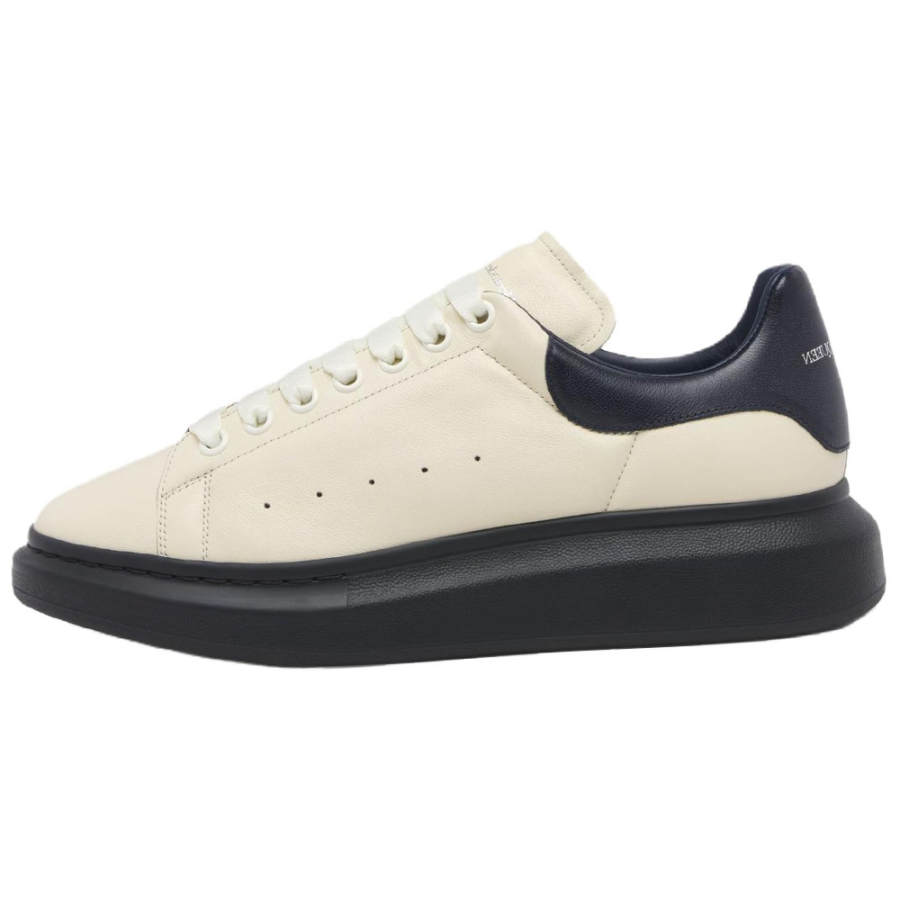 Alexander McQueen Oversized Sneaker Low top Casual Shoes Men's Cream & Dark Blue