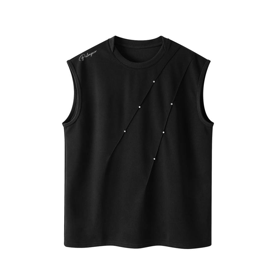 PAL ONGACO Tank Tops Unisex Crew Neck Moderate Straight Fit
