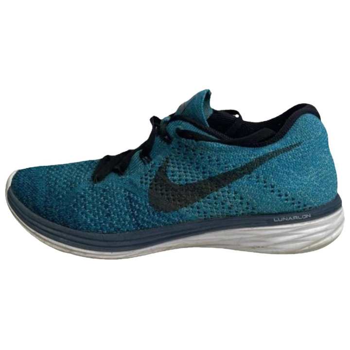 Nike Nike Flyknit Lunar 3 Running Shoes Men's Low Top Blue