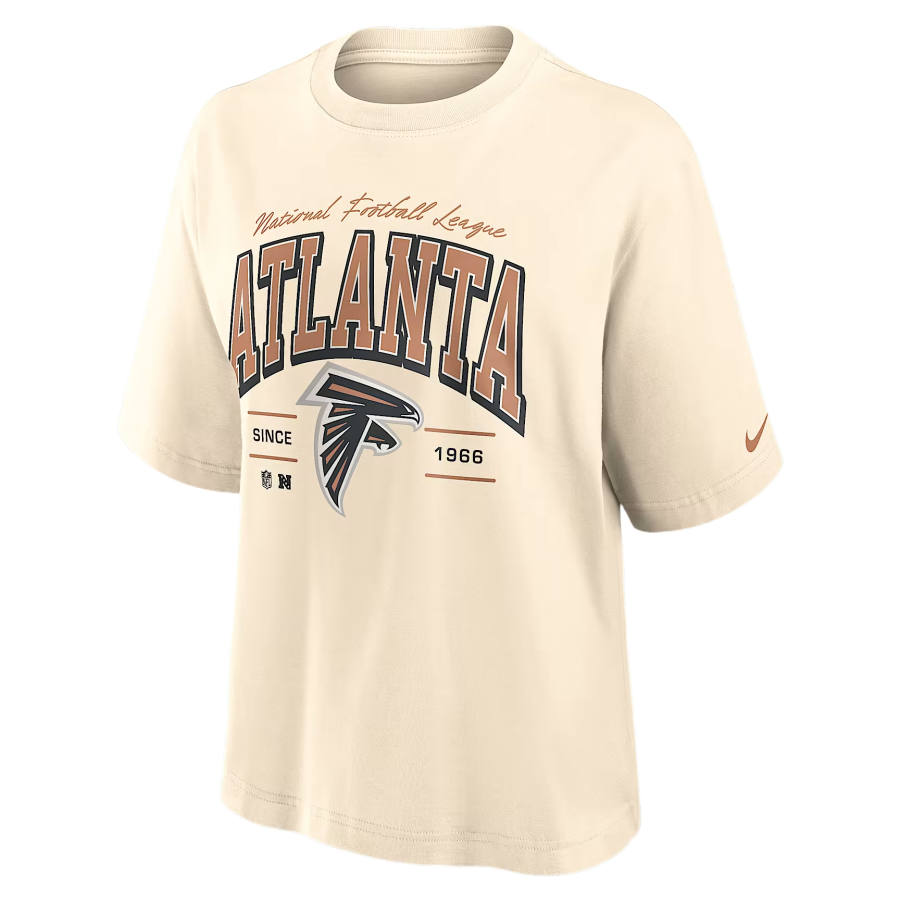 Nike Nike NFL T Shirts Women's Cream Crew Neck Moderate
