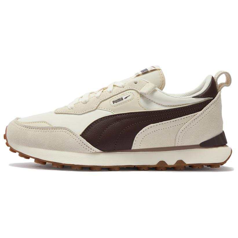 PUMA Rider FV Casual Shoes Unisex Snow Chocolate Brown Warm White