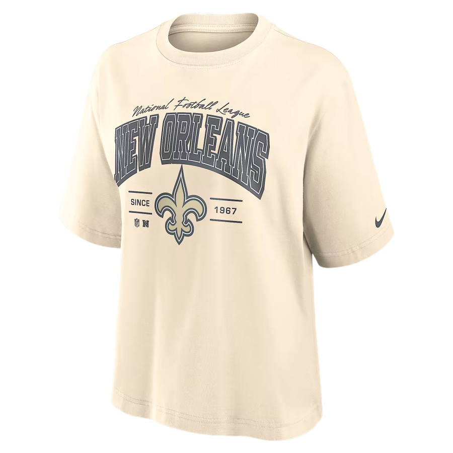 Nike Nike NFL T Shirts Women's Cream Crew Neck Moderate