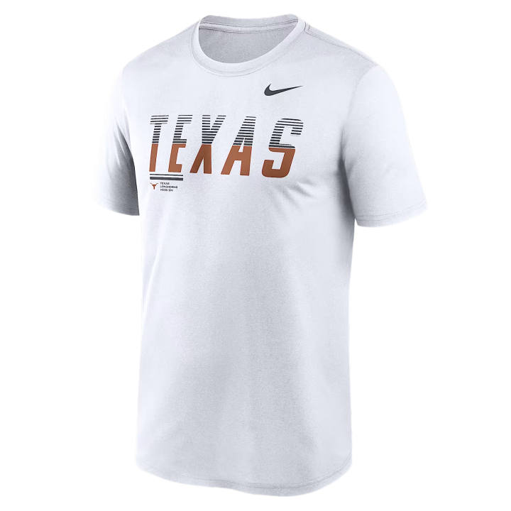 Nike Nike Dri Fit College T Shirts Men's White Crew Neck