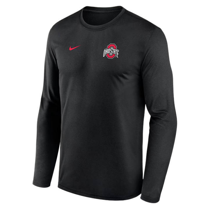 Nike Nike Dri Fit College T Shirts Men's Black Crew Neck