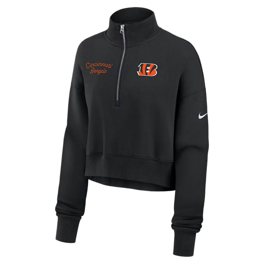 Nike Nike Sweatshirts Women's Black Stand Collar Moderate Straight Fit