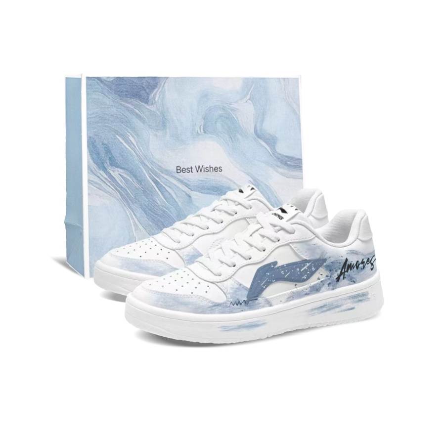 Li-Ning Li Ning Floating Boat Soothing Ice Core Abrasion Resistant Breathable Low top Skateboard Shoes Unisex