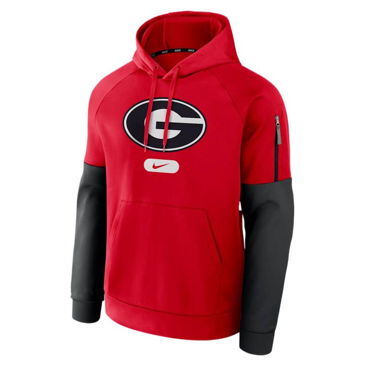 Nike Nike Therma Sweatshirts Men's University Red Hooded Non Detachable Moderate