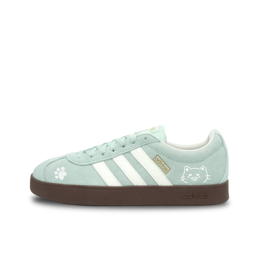 Adidas Adidas VL COURT 2.0 Skateboard Shoes Unisex Low Top Green/White