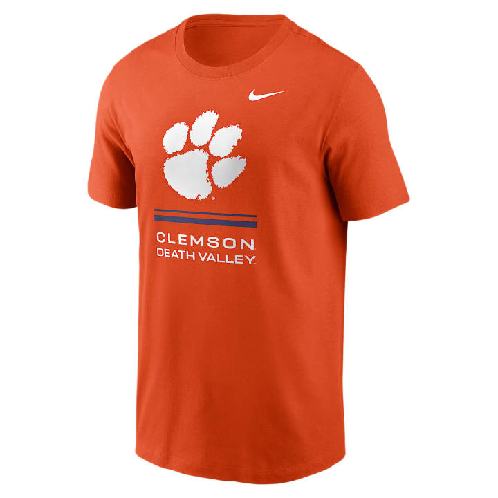 Nike Nike T Shirts Men's University Orange Crew Neck Moderate
