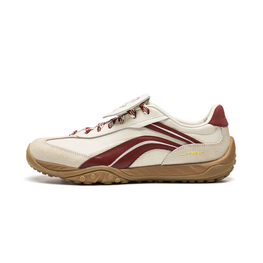 Li-Ning Li Ning Film Stream Casual Shoes Unisex Low Top Ecru/Vintage Red