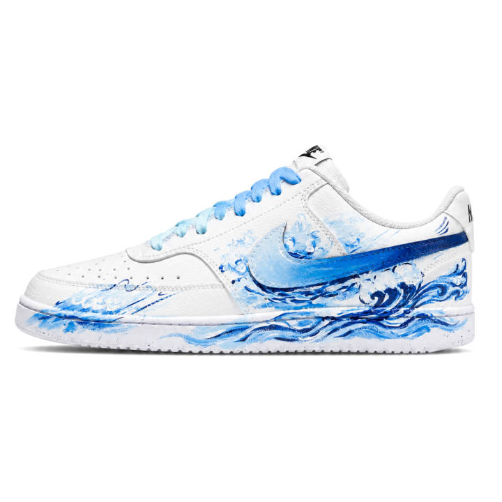 Nike Nike Court Vision Skateboard Shoes Unisex Low Top Blue