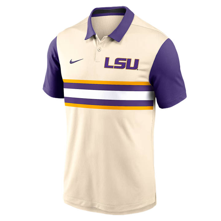 Nike Nike Dri Fit College Polo Shirts Men's Natural Polo Collar Moderate Other