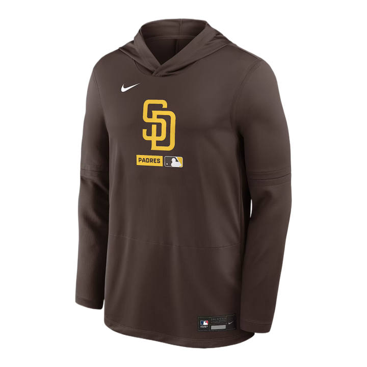 Nike Nike Sweatshirts Men's Brown Hooded Non Detachable Moderate Straight Fit
