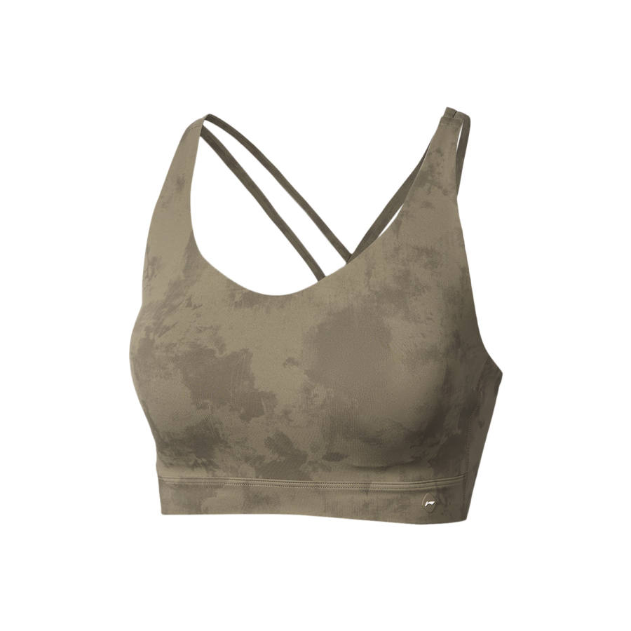 Li-Ning Li Ning Fitness Series Sports Underwear Women's Brown Rock All Over Print Moderate