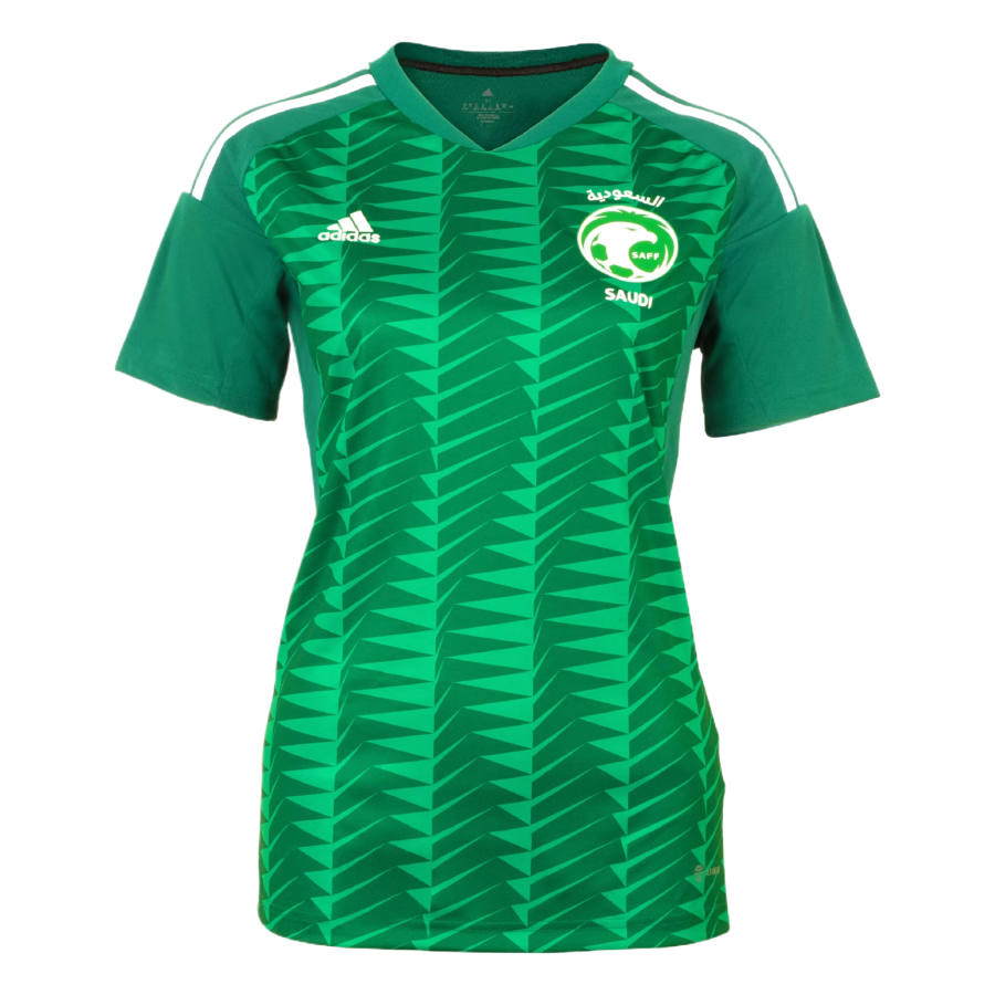 Adidas Adidas Saudi Arabia National Team Soccer Jerseys Women's Dark Green Team V Neck Moderate