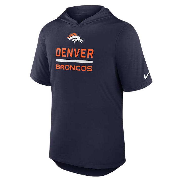 Nike Nike T Shirts Men's Marine Blue Hooded Non Detachable Moderate