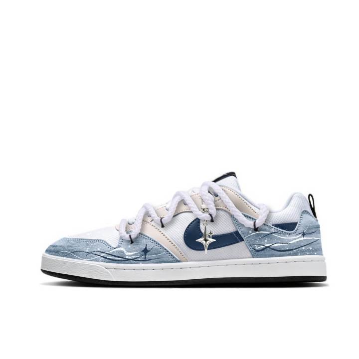 Nike Nike SB Alleyoop Skateboard Shoes Unisex Low Top Blue/White/Black