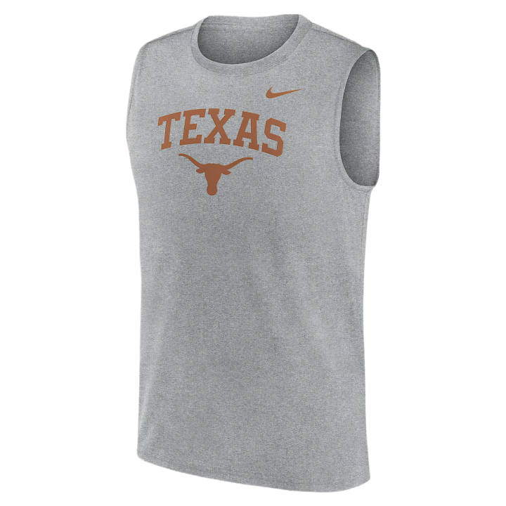 Nike Nike Dri Fit College Tank Tops Men's Gray Crew Neck Moderate Other