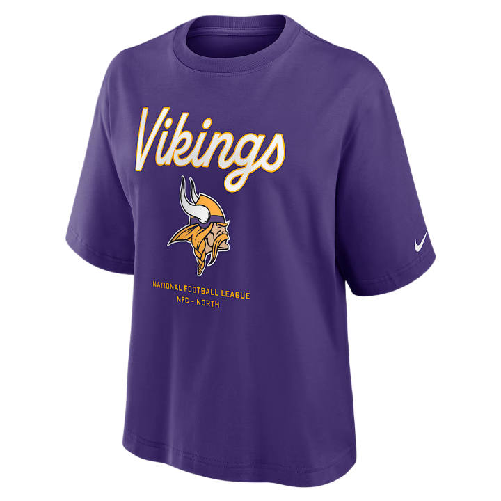 Nike Nike NFL T Shirts Women's Palace Purple Crew Neck Moderate