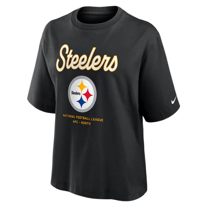 Nike Nike NFL T Shirts Women's Black Crew Neck Moderate