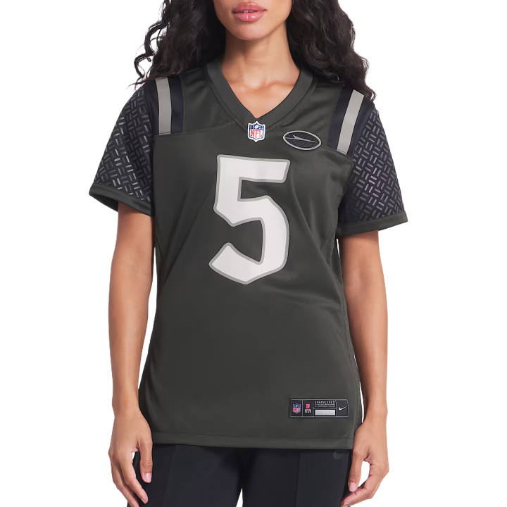 Nike Nike NFL Rugby Jerseys Women's Green V Neck Moderate