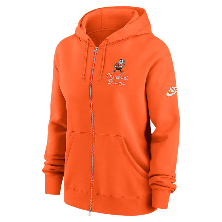 Nike Nike NFL Sweatshirts Women's Orange Hooded Non Detachable Moderate