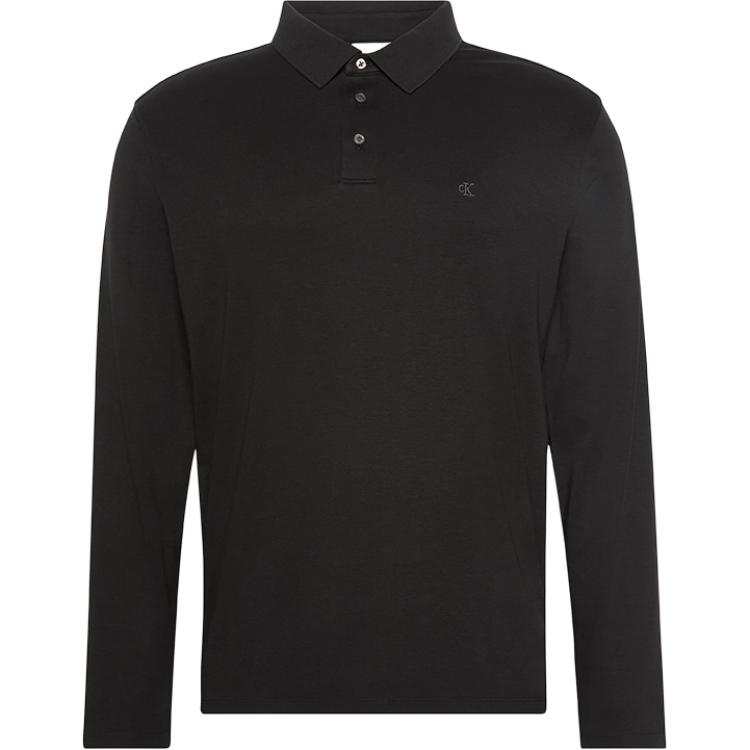 Calvin Klein Polo Shirts Men's Black Moderate